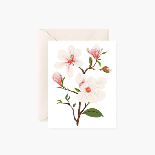 Blank Greeting Card - Magnolia