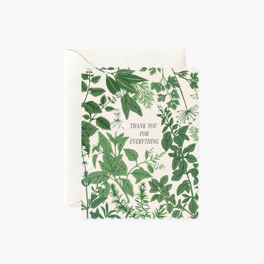 Thank You Card - Herb Garden